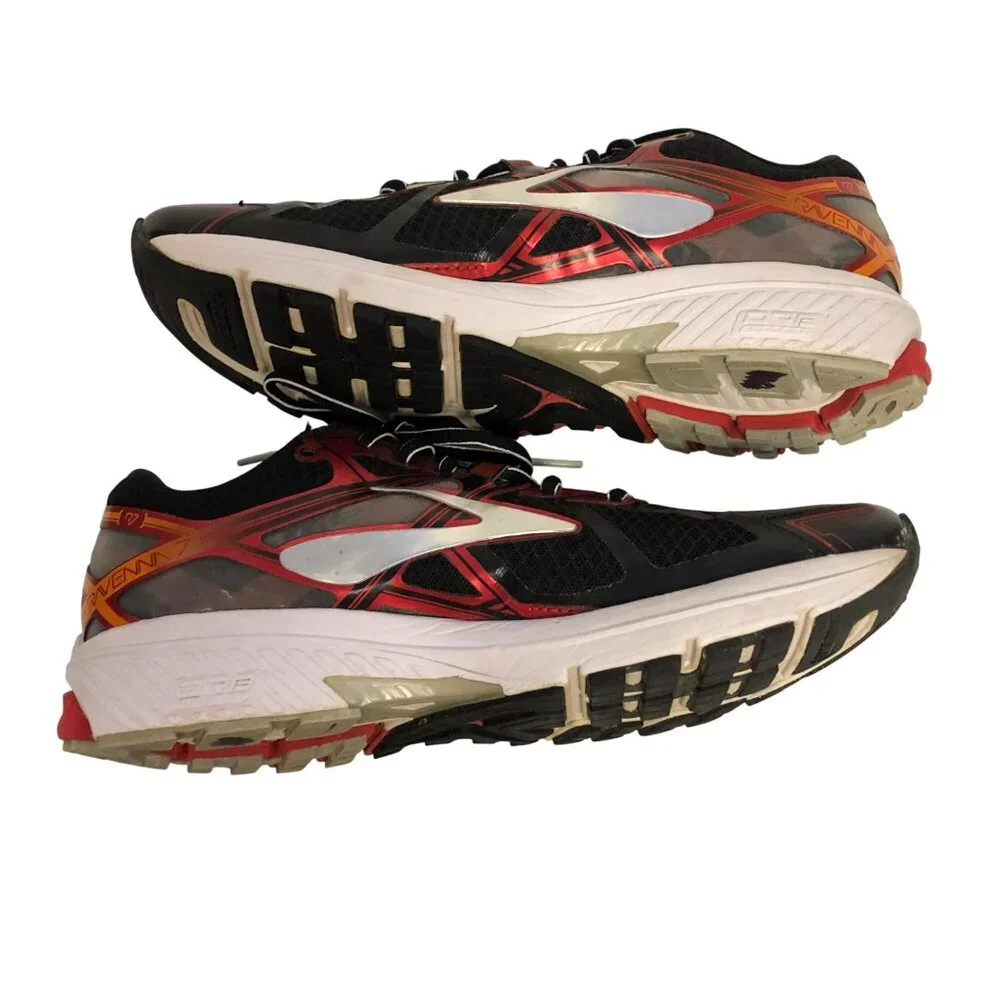 Brooks Ravenna 7 R7 Black Red Orange Men s Running Training‎ Shoes SZ 8